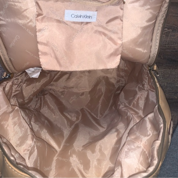 Calvin Klein Logo Large Brown Backpack - Picture 7 of 13